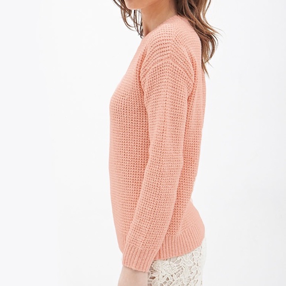 Forever 21 Waffle Knit Sweater - Picture 5 of 7